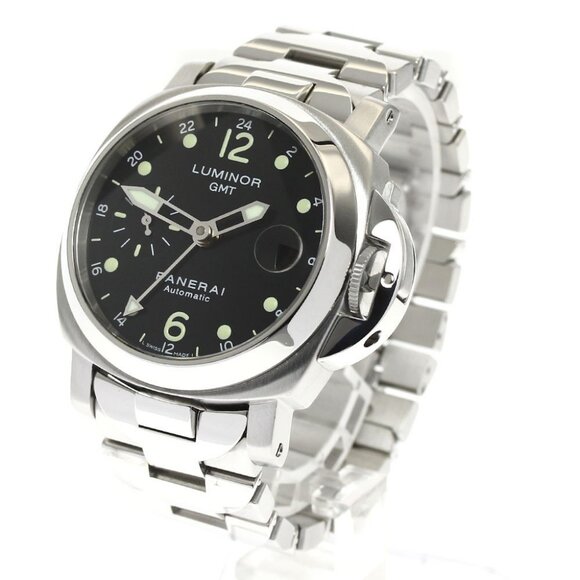 PANERAI Luminor PAM00160 GMT Small Second Automatic Men's Watch - Picture 1 of 11